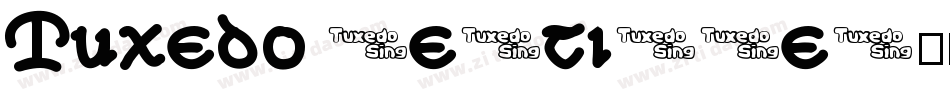 Tuxedo Verticle字体转换